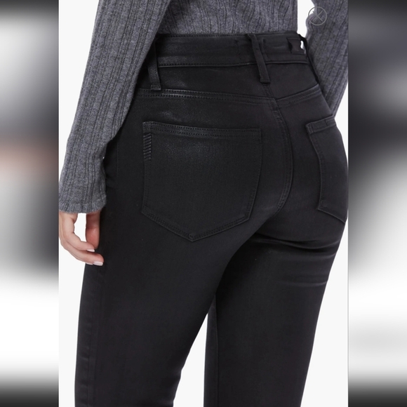 2. PAIGE HOXTON COATED HIGH WAIST ULTRA SKINNY JEANS SIZE 26 - Picture 5 of 13
